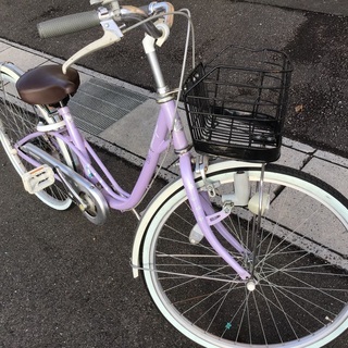 ブリヂストン 紫色 女の子用中古自転車 自転車店 【公式通販】