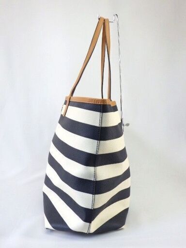 トリーバーチ◆TORY BURCH　ブルー/ホワイト　トートバッグ（18Ｈ-3） トリーバーチ◇TORY BURCH ブルー/ホワイト トートバッグ（18H-3）