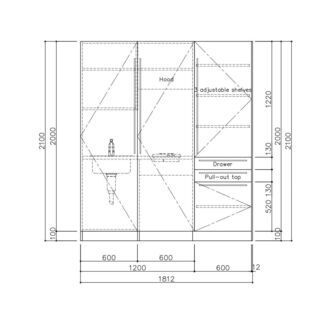 イタリア製ミニキッチン（展示品）