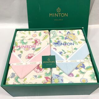 未使用品！ MINTON ミントン 綿毛布 2枚組 シングル 1...