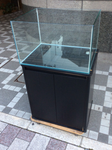 A-◎水槽/棚セット 幅 約60cm×奥行 約45cm×高さ 約36cm(全体高さ 約106cm)