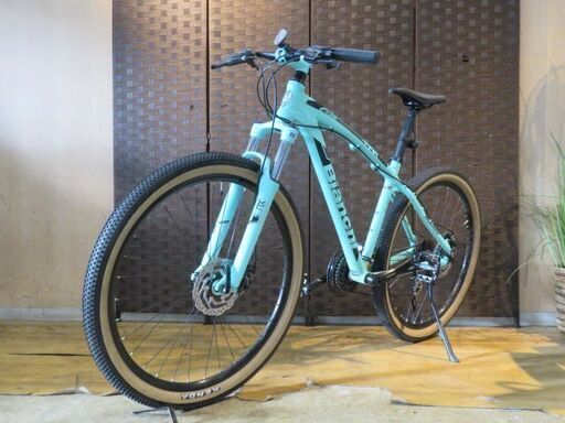 □BIANCHI KUMA 27.3 ビアンキ クマ 17 43cm Mサイズ チェレステ 24速 