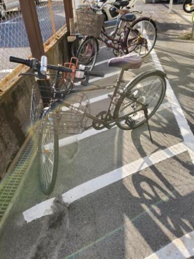 訳あり！前後タイヤ・チューブ新品！】6段変速 26インチ自転車 オフ