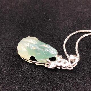 福袋 ネックレス 落花生 本翡翠 高級緑色 氷ヒスイ 誕生日プレゼント