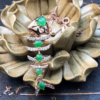 福袋 ネックレス 魚 本翡翠 氷種ヒスイ 誕生日プレゼント シルバー925