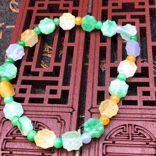 ブレスレット かわいい 本翡翠 氷ヒスイ 三色 誕生日プレゼント 本物保証2