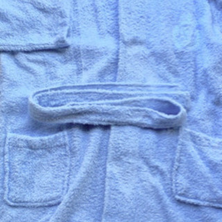 新品　毛足の長い　バスローブ　薄水色　ほかにもあり 