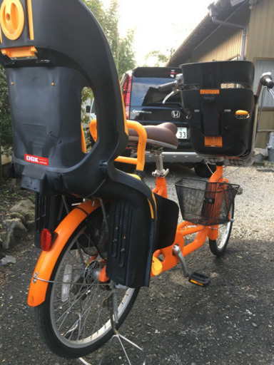 低床アルミフレーム子供二人乗せ自転車