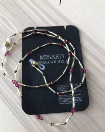 メガネチェーン(MISAKI  WILLHELM)ピンク新品