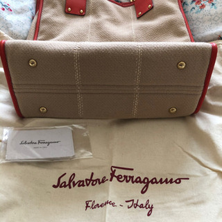 フェラガモ トート キャンバス 美品 付属品有り