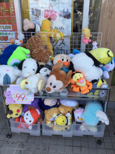 10 24 1体99円 ぬいぐるみ大量入荷 新品から中古幅広く在庫がございます アンパンマン トイストーリー アダムスファミリー リサイクルマート和白 和白のおもちゃ ぬいぐるみ の中古あげます 譲ります ジモティーで不用品の処分