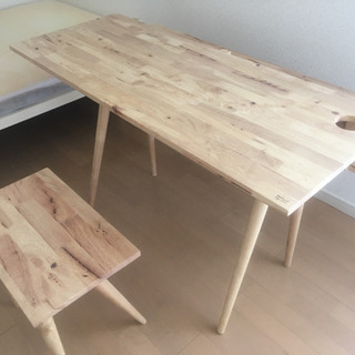 木製　テーブル　イス　セット