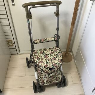 花柄シルバーカー 手押し車 介護用品 歩行補助 花柄シルバーカー 手押し車 介護用品 歩行補助