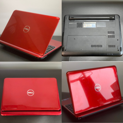訳あり格安]流線フォルムの赤い金属ボディが美しいDELL製ノートPC/SSD