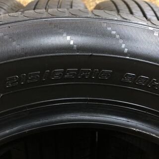 DUNLOP ENASAVE EC204 215/65R16 16インチ 夏タイヤ 4本 2019年製 バリ溝 アルファード ヴェルファイア等 (TG350) クレジットカード QR決済可能
