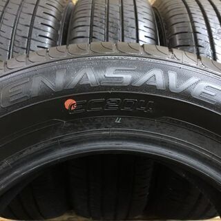 DUNLOP ENASAVE EC204 215/65R16 16インチ 夏タイヤ 4本 2019年製 バリ溝 アルファード ヴェルファイア等 (TG350) クレジットカード QR決済可能