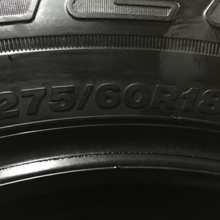 BS DUELER H/L 275/60R18 18インチ 夏タイヤ 4本 2014年製 ランドクルーザーシグナス等 (TC260) クレジットカード QR決済可能