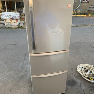 TOSHIBA GR-34ZX 340L 自動製氷付き 3ドア 冷蔵庫 シルバー キッチン