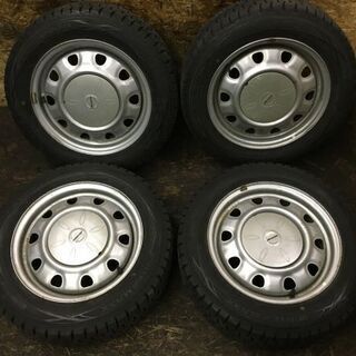 【DUNLOP WM01 175/65R15】スタッドレス【TOPY SCHWARZ MV スチールホイール 15インチ 5.5J4HPCD100/114.3】バリ溝　(TC259) クレジットカード QR決済可能 Amazon | フィット ヴィッツ スイフト 175/65R15 22年製 スタッドレス