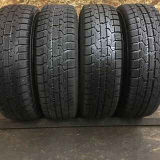 【TOYO GARIT GIZ 175/70R14】スタッドレス【TOPY AZANE E10 14インチ 社外 5.5J4HPCD100+42】2019年 バリ溝 アクア等　(VTI230) クレジットカード QR決済可能