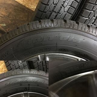 【TOYO GARIT GIZ 175/70R14】スタッドレス【TOPY AZANE E10 14インチ 社外 5.5J4HPCD100+42】2019年 バリ溝 アクア等　(VTI230) クレジットカード QR決済可能