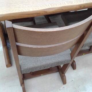 飛騨家具 ダイニング5点セット 幅165cm 奥行90cm 高さ69cm