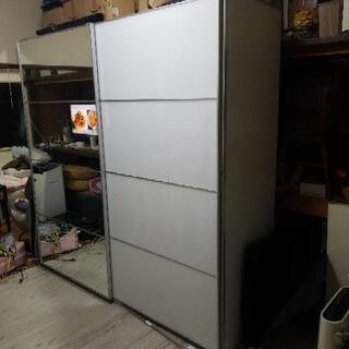 【引取り限定‼️】IKEA　PAX　パックス　ミラー【サイズ100×２=横200奥行き58高さ202（㎝）】