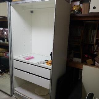 【引取り限定‼️】IKEA　PAX　パックス　ミラー【サイズ100×２=横200奥行き58高さ202（㎝）】