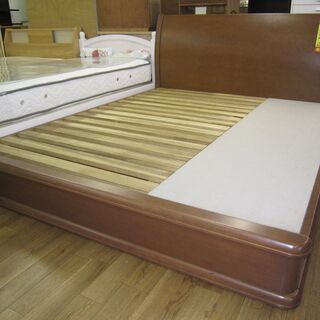 R090 高級 フランスベッド製 クイーンサイズ フレームのみ 引出し付 幅  