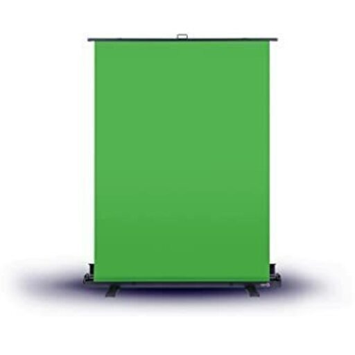 【ほぼ新品・未使用・高評価】グリーンスクリーン　グリーンバック（テレワーク用・自立型・収納／持ち運び可能）