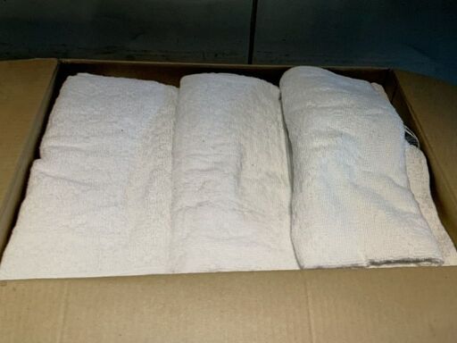 (RGA1135)　まとめ売り 15点 新品 IKEA イケア NARSEN バスタオル ホワイト 55x120cm 30447358