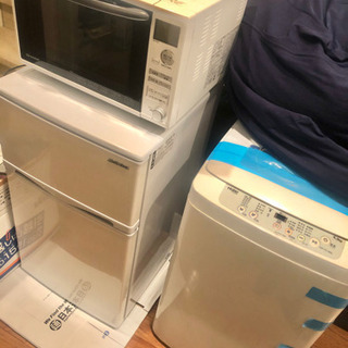 【ネット決済】2018年購入、冷蔵庫・洗濯機・電子レンジ3点セット