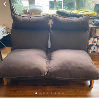 無印 MUJI ハイバック リクライニング ソファ