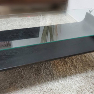 【ネット決済】ガラス製ローテーブル