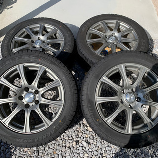 【美品】17インチ アルミホイール × スタッドレス 4本セット 17インチアルミ、スタッドレス4本セット