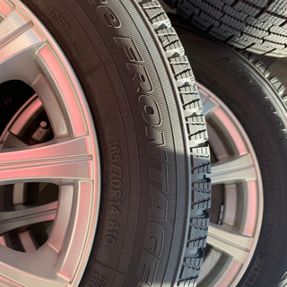 11/3まで値下げ中:165/70R14 スタッドレス+ホイールセット【ほぼ新品:1シーズン,約800km走行のみ】