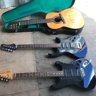 ギター3つセット広瀬博彦クラシックギター、TOKAIエレキギターなど