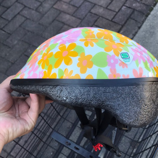 前乗せチャイルドシート付　自転車　メットおまけ