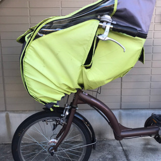 前乗せチャイルドシート付　自転車　メットおまけ