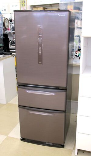 札幌市/清田区 パナソニック/Panasonic ノンフロン冷凍冷蔵庫 NR-C32FML-T シルキーブラウン 左開き 315L 3ドア エコナビ 17年製 動作品