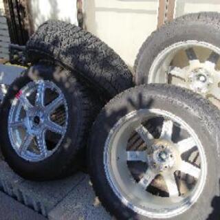 スタッドレスタイヤ 225/60R17 8分山 DM-V2 アルミ付き 18000円