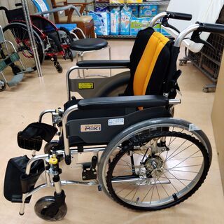 値下げしました！自走介助兼用車椅子/オレンジ×ブラック【管理番号0014】