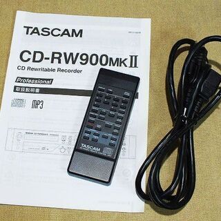 【苫小牧バナナ】TEAC/ティアック CDレコーダー/CDプレーヤー CD-RW900MK2 業務用音響現場対応 状態良好 動作OK♪