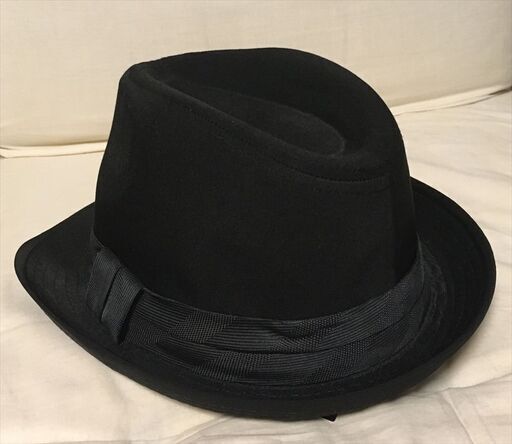 ハット帽子黒未使用保管品8 Eight スーツでもカジュアルでも オールシーズン可 R141 札幌の服 ファッションの中古 古着あげます 譲ります ジモティーで不用品の処分