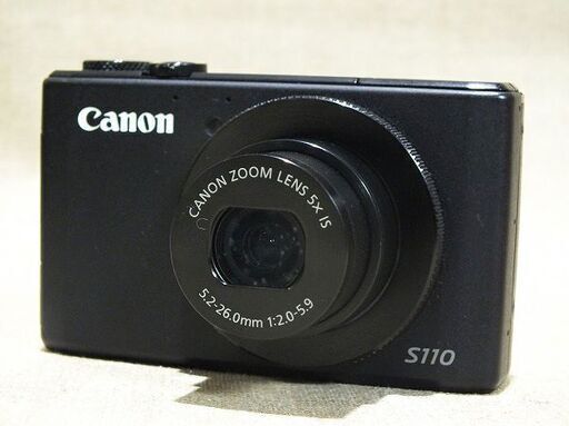 【苫小牧バナナ】Canon/キャノン コンパクトデジタルカメラ POWER SHOT S110 約1210万画素 F2.0 光学5倍ズーム ブラック♪ 8415円