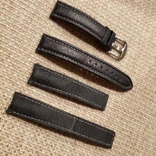 TAGHeuer タグホイヤー 純正ベルト2点☆本革1点 アクアレーサーブラック