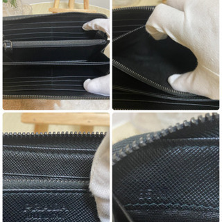 プラダ　PRADA 長財布　レザー　サフィアーノ　ラウンドファスナー