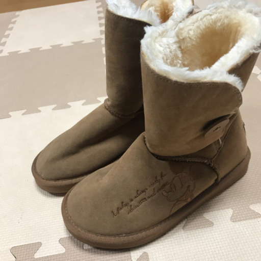 イーハイフン ディズニー ミッキー ミニー ムートンブーツ M なすちゃん 新座の靴 バッグの中古あげます 譲ります ジモティーで不用品の処分