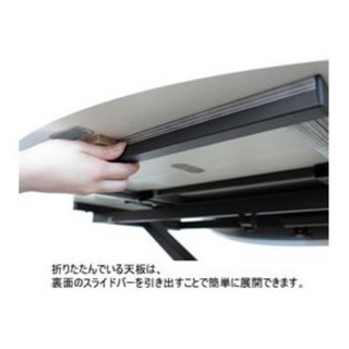 昇降式&折り畳みによるサイズ変更ができるテーブル