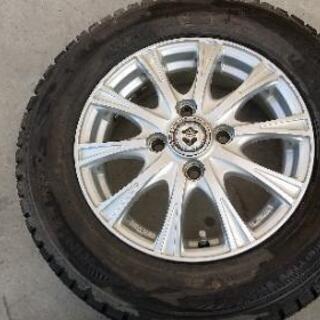 ご成約済み🎵値下げ❗️17年製 超バリ山🎵軽用冬タイヤセットNo.6